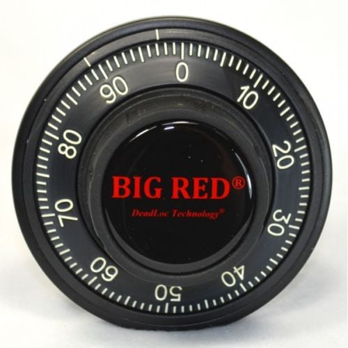 Big Red Safe Locks Black and White Dial, Ring & 3-Wheel Mechanical Combo Lock Kit
